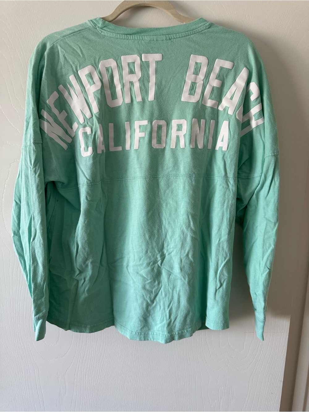 J. America Mint Green Long-Sleeve Newport Beach California Tee